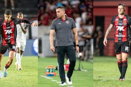 Kayzer, Jair Ventura e Rene, do Vitoria