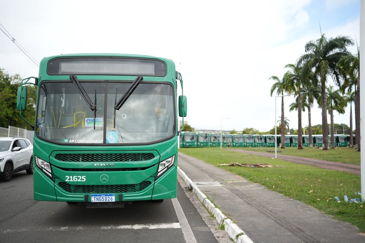 Ônibus novo da frota de Salvador