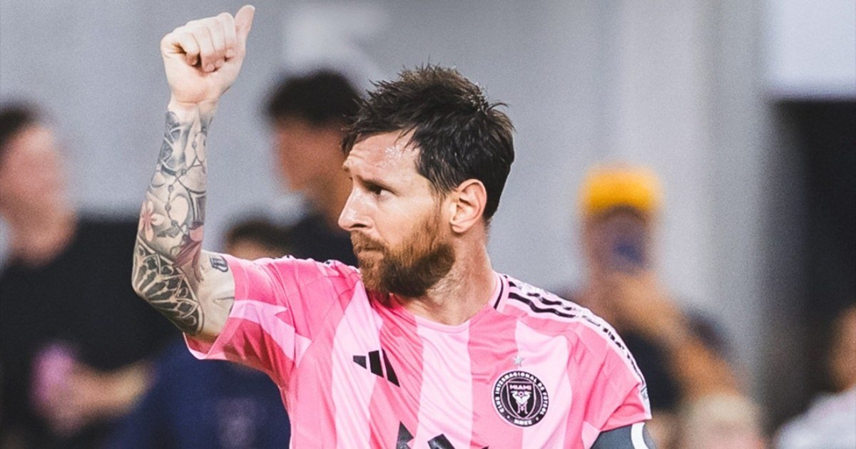 Lionel Messi com a camisa do Inter Miami
