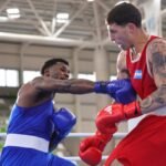 Luta de boxe nos Jogos Sul-Americanos de Santa Fé 2026