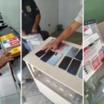 Celulares apreendidos pela Polícia Civil em Coronel João Sá