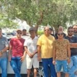 Motoristas de aplicativo reunidos em Guanambi