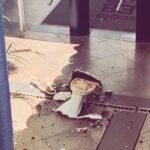 Vaso sanitário quebrado na portaria do colégio