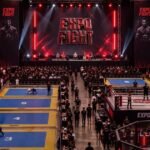 Arena da Expo Fight Bahia durante evento de esportes de combate