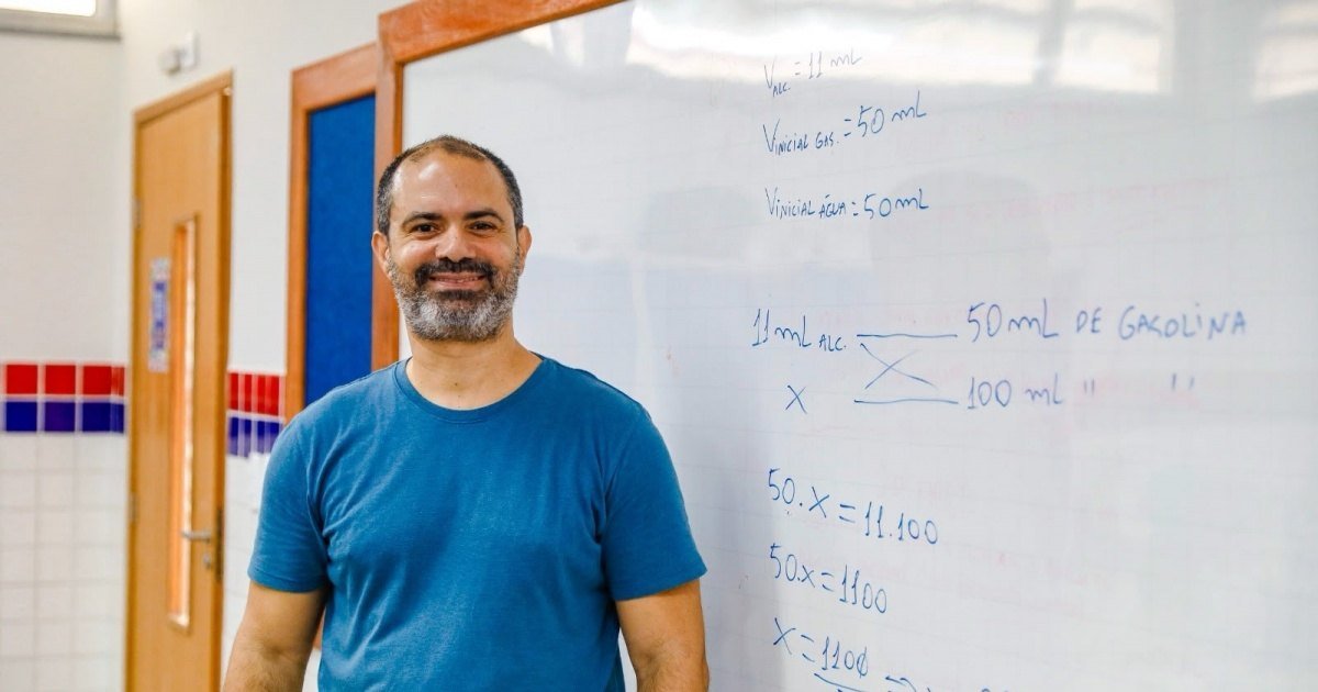 Professor em sala de aula