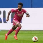 Vinicius Júnior em campo pelo Real Madrid