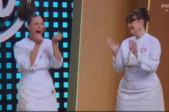 Jéssica comemora a vitória na final do MasterChef