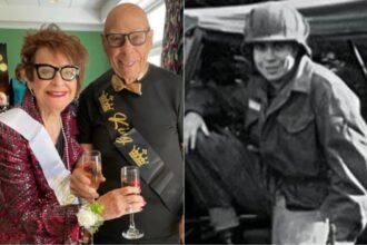 Leonard Bergman comemora aniversário ao lado da esposa