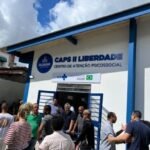 Fachada da nova sede do CAPS II Liberdade, em Salvador