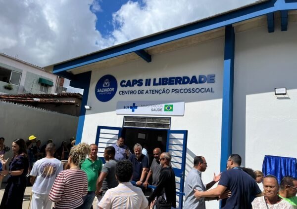 Fachada da nova sede do CAPS II Liberdade, em Salvador