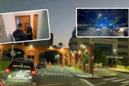 Policiais civis durante a Operação Valor Venal