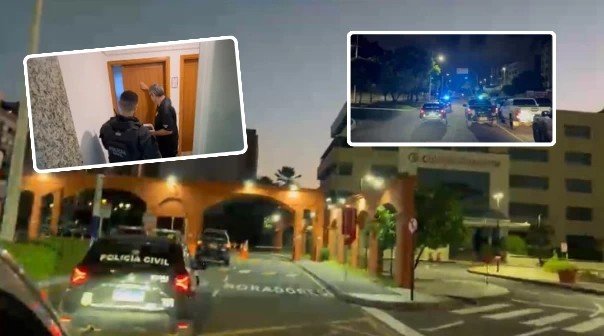 Policiais civis durante a Operação Valor Venal