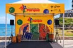 Estrutura do projeto Encontro no Parque na orla de Salvador