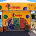 Estrutura do projeto Encontro no Parque na orla de Salvador