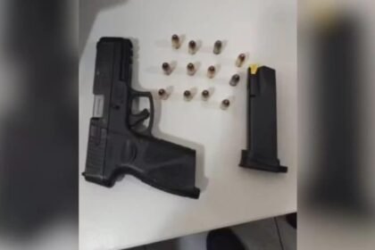 Pistola apreendida em Conceição do Coité