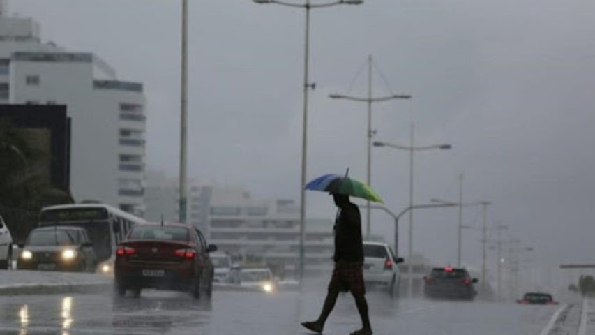 Céu nublado em Salvador
