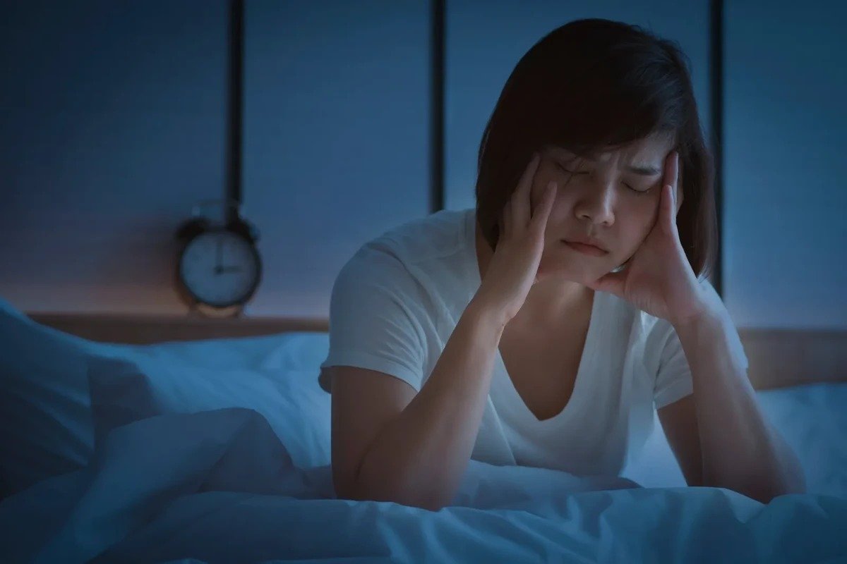 Pessoa com dificuldade para dormir