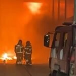Incêndio em concessionária de veículos