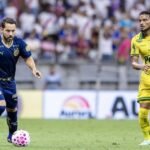 Jogadores do Bahia em campo