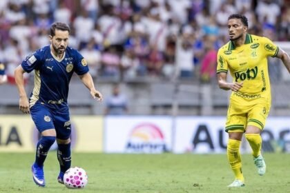Jogadores do Bahia em campo