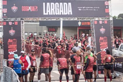 Corredores em prova de rua