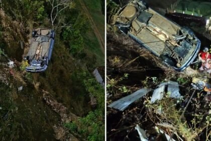 Bombeiros em resgate em Jaguaquara