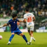 Lance de jogo entre Bahia e Palmeiras pelo Campeonato Brasileiro