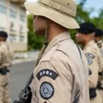 Policiais militares da Bahia em formação