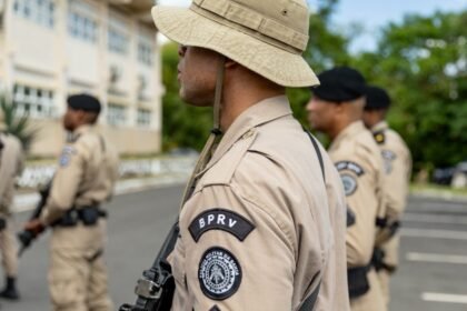 Policiais militares da Bahia em formação