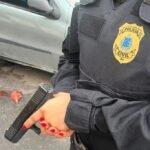 Facão apreendido pela Polícia Civil
