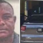 Eginaldo de Jesus Santos e o carro apreendido