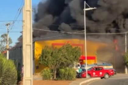 Fumaça de incêndio em Irecê