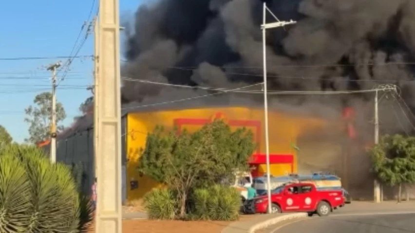 Fumaça de incêndio em Irecê
