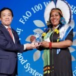 Luena Pataxó recebe homenagem da FAO em Roma