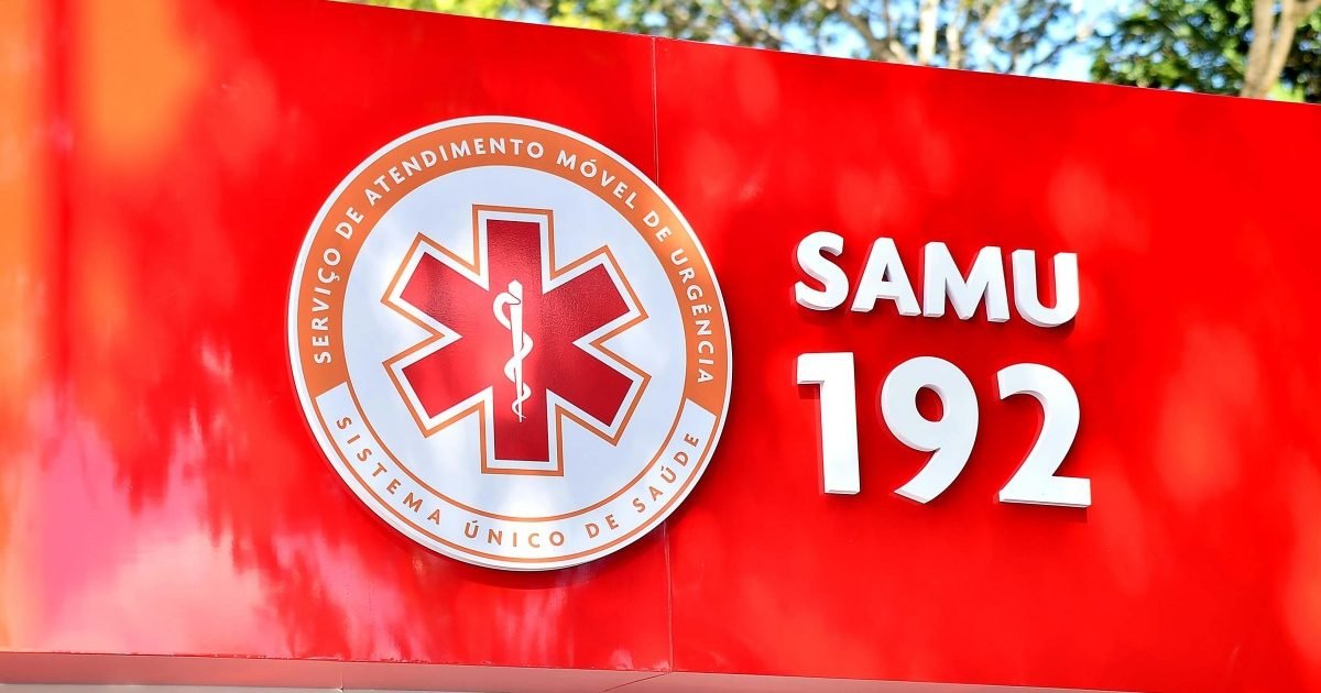 Fachada com o logotipo do Samu 192