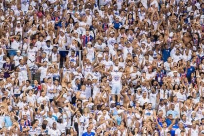 Torcida do Bahia na arquibancada
