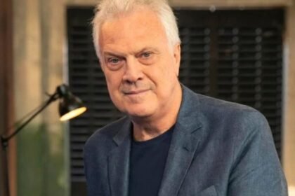 Jornalista Pedro Bial durante entrevista