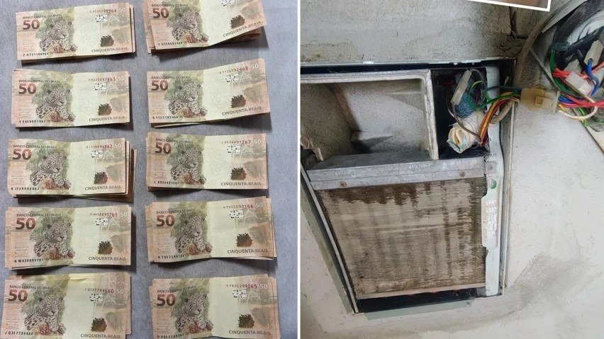 Notas falsas apreendidas em Serrinha